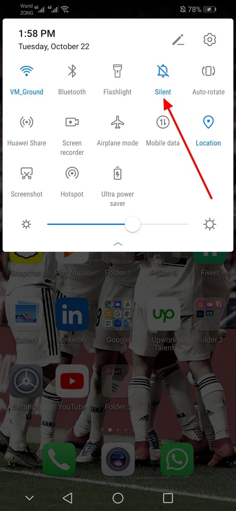 Desactivar el modo silencioso Android