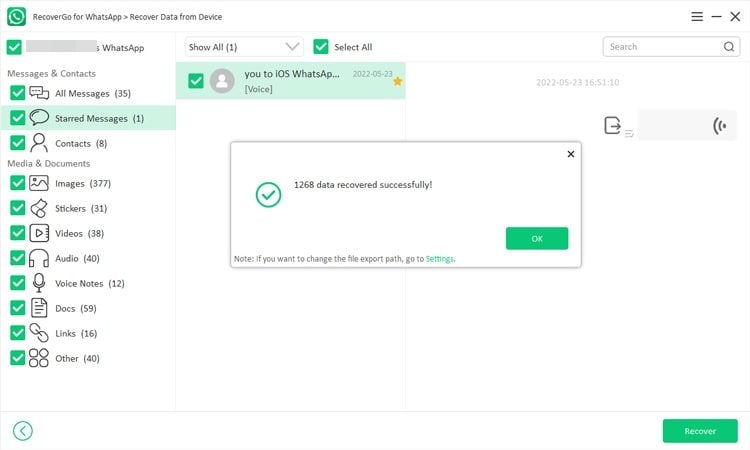 Cómo restaurar los mensajes de WhatsApp después del teléfono de restablecimiento de fábrica 3