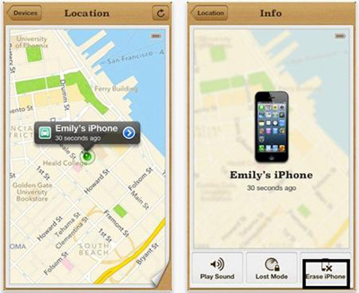 Borrar iPhone