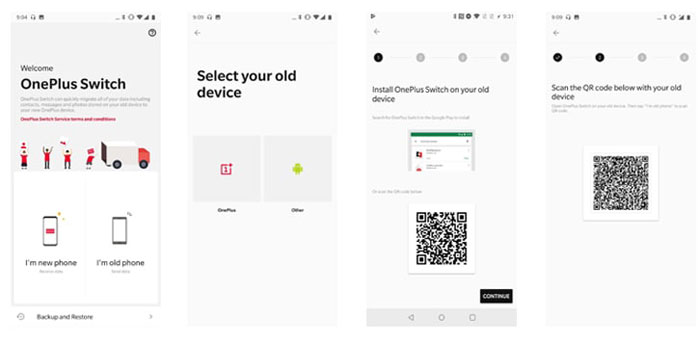 Exportar contactos de iPhone a OnePlus usando OnePlus Switch