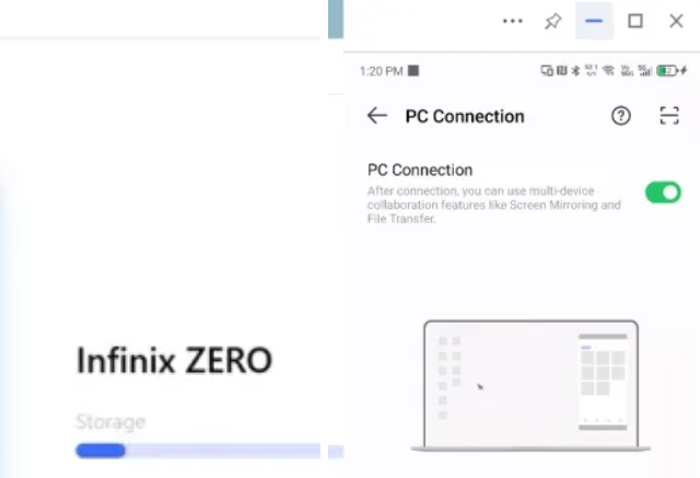 Infinix Sync Software como Infinix PC Connection