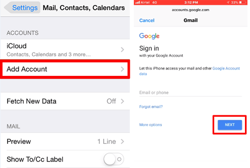 Contactos de iPhone a OnePlus Transfer con Google