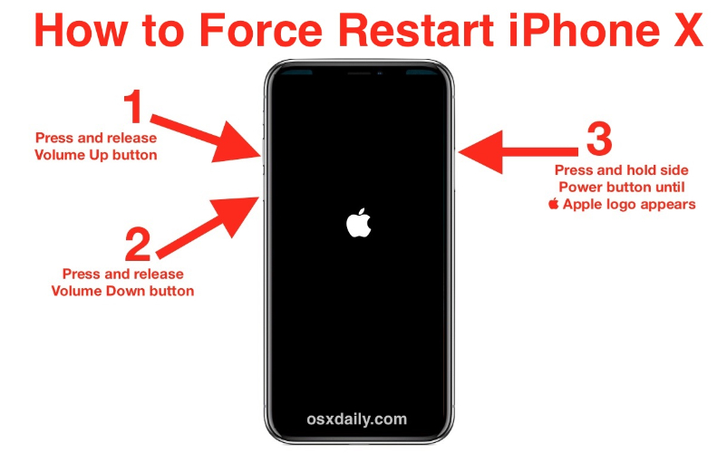 Reiniciar el iPhone con fuerza